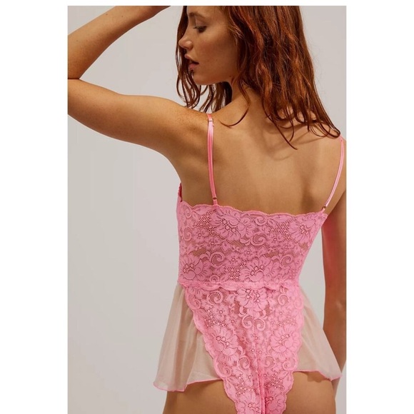 NWT We are HAH/Free People Maid To Wear Bodysuit Rose Quartz Size S - Picture 10 of 10